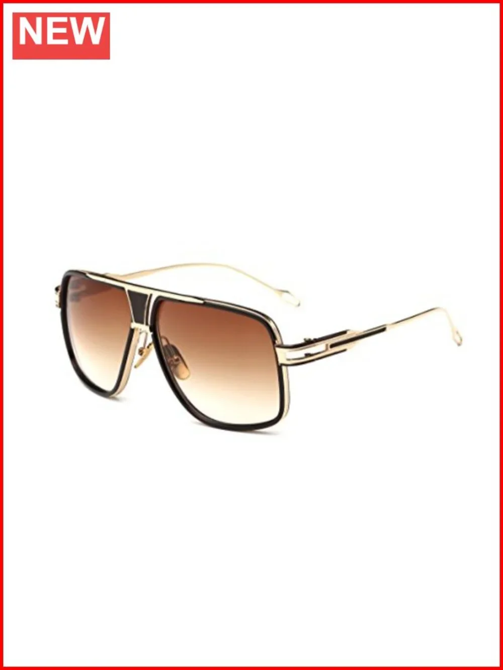 Aviator Sunglasses UV Protection Oversized Retro Shades Goggle Alloy